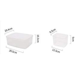Large-capacity plastic sealed box, compartmentalized crisper box, with lid fruit box, multigrain grain kitchen storage box