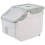 m?kvfa Multi-function Flip Cover Sealed Insect-proof And Moisture-proof Rice Bucket Storage Container Box for Storing Rice Flour Dry Food Pet Food and More (10kg, 15kg)