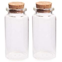 Glass Jars Bottles With Cork Stoppers4Pcs 3060MM 25ML Glass Bottles Wishing Bottle Empty Sample Storage Jars with Cork Stoppers Transparent