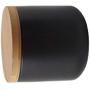 HMANE Ceramic Food Storage Jars, 8.8FL OZ/260ML Containers Sealed Canisters with Lid for Coffee Tea Spice and More - Black S