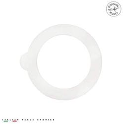 Bormioli Rocco Glass Co 6 Piece Fido Jar Replacement Gaskets, 3.25", White