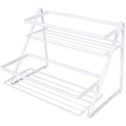Kitchen shelf Household Double Rack Kitchen Countertop Seasoning Jar Bathroom Desktop Cosmetics Storage Rack cabinet organizer