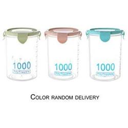 Practical Household Plastic Storage Jars Food Storage Bottle Safe Non Toxic Leakproof Sealed Kitchen Storage Box,800Ml