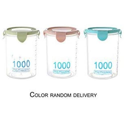 Practical Household Plastic Storage Jars Food Storage Bottle Safe Non Toxic Leakproof Sealed Kitchen Storage Box,800Ml