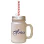 Navy Families Are EverythingS Frosted Glass Mason Jar With Straw