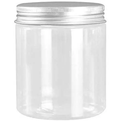 BBFZ 6 PCS Transparent plastic can, Plastic honey jar, for Jam Honey Jelly Wedding, Favors DIY Magnetic Spice Jars Crafts Canning Jars and Other Food Storage,8.45 OZ