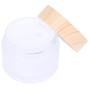 10PCS 5g 10g 15g 30g 50g Frosted Glass Jar Skin Care Eye Cream Jars Pot Refillable Bottle Cosmetic Container With Wood Grain Lid 