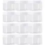UPKOCH Plastic Storage Jar Cosmetic Cream Bottle Container with Lid 120ML 12Pcs (White Cap) UPKOCH Plastic Storage Jar Cosmetic Cream Bottle Container with Lid 120ML 12Pcs (White Cap)