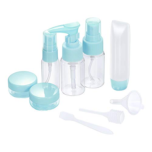 CHUHUAYUAN Travel Bottles Set 6 Pack, TSA Approved Leak Proof Travel Size Bottle BPA Free Refillable Plastic Clear Empty Containers for Toiletries or Makeup Liquid