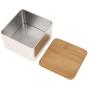 Kraft Paper Or Metal Tea Storage Box Coffee Tea Storage Jar With Bamboo Lid - E, as described