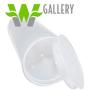 W Gallery 10 Clear 60 Dram Pop Top - Airtight Smell Proof Containers - Plastic Medical Grade Prescription Bottles for Pills Herbs Flowers Supplements, Bulk Pack, Not Glass Jars