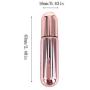 3Pcs 5ml/0.17oz Rose Gold Glass Roller Bottles Perfume Essential Oil Roll On Bottles with Metal Roller Balls Portable Travel Empty Refillable Cosmetic Containers for Aromatherapy Fragrance Lip Oil