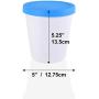 LIN Ice Cream Storage Tubs with Lids 4-Pack - 1 Quart Round Reusable BPA-Free Freezer Containers for Homemade Ice Cream, Sorbet, Frozen Yogurt or General Food Storage