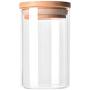 creatYspace-US Transparent High Borosilicate Glass Kitchen Storage Bottle Store Food Ingredient Candy Biscuit Storage Jar Organization