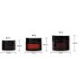 2PCS Amber Round Glass Jars with Inner Liners and black Lids Empty Refillable Containers for Cosmetics Creams Lotions Essential Oils (50g)