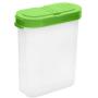 Clear Seasoning Pot Cans Spice Rack 2 Lid Condiment Bottles Pepper Shakers Box Kitchen Tools Spices Storage Jar for Cooking (Yellow)