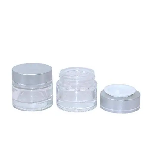 10 Gramm Kosmetikbehälter, 19 Sets Klare Glasbehälter, Kosmetik Probenbehälter, Cremes, Eyeshadow Packungsvasen, Flaschen