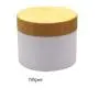 1 Stück 150ml 5.1oz Weiß Bambusdeckel PP Leere Gläser Mit Innenverschlüssen Make-up Probencreme Lotion Emulsion Flasche Topf Gläser Kosmetikbehälter Lagerung