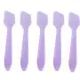 100pcs Plastic Spatulas Cosmetic Scoop Stick Spatula Applicator Tool for Mixing and DIY Mask Facial Cream Makeup Skin Care Products 3.2'' Reusable (Purple)