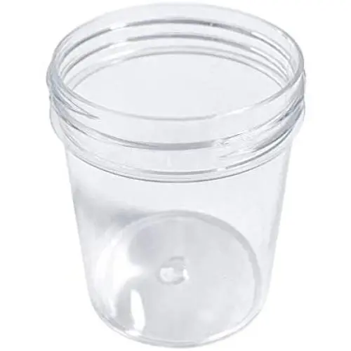 Clear Containers for All Your Glue Putty Making Empty Slime Storage Containers Slime Storage Containers with Lids PET+PP Containers for Slime Making (Clear)