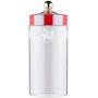 Glass Carousel Storage Jar Seal Can Canister with Lid, Kitchen Glassware Food Beverage Preserving Container Serving Candy, Cookie, Rice, Spice, Milk Powder, Sugar, Nuts, Tea, Container (L)