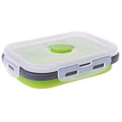 Kitchen Food Storage Jar Airtight Food Storage Silicone Food Portable Lunch Box Bowl Bento Boxes Folding Collapsible Storage (Color : 350ml)