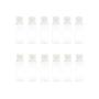 12PCS 50ml/1.7oz Plastic Empty Bottle Clear Lotion Cream Storage with Flip Cap Refillable Sample Packing Container Vials Jars Pot Great for Shower Gel Shampoo Facial Cleanser (Transparent)