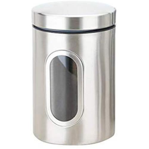 BESTONZON Stainless Steel Sealed Can Cereal Canister Storage Tank Kitchen Tool for Coffee Beans Tea Grains