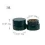 10 Pack, 0.17 oz Amber Round Glass Jars with Black Lids, with Inner Liners and Small Spoon, Container Jar and Cosmetic Containers 10 Pack, 0.17 oz Amber Round Glass Jars with Black Lids, with Inner Liners and Small Spoon, Container Jar and Cosmetic Containers