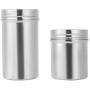 304 Stainless Steel Sealed Food Storage Jar Portable Tea Coffee Beans Container Easy for Travel Outdoor and Camping(S)