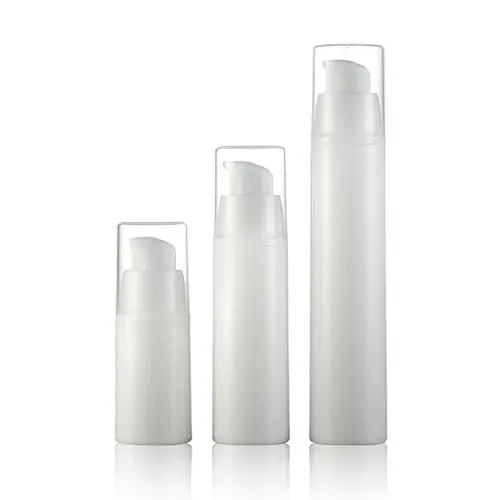 3PCS Portable Travel Refillable Empty Plastic Airless Vacuum Pump Lotion Toner Face Eye Cream Cosmetics Bottle Vial Container Pot Jar (White) (50ml) 3PCS Portable Travel Refillable Empty Plastic Airless Vacuum Pump Lotion Toner Face Eye Cream Cosmetics Bottle Vial Container Pot Jar (White) (50ml)