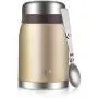 Bouteille isotherme en acier inoxydable ONEISALL - 680 ml (24oz) pour enfants et adultes avec cuillère pliable - Contenant de stockage pour bébé/nourriture - Flacon doré Bouteille isotherme en acier inoxydable ONEISALL - 680 ml (24oz) pour enfants et adultes avec cuillère pliable - Contenant de stockage pour bébé/nourriture - Flacon doré