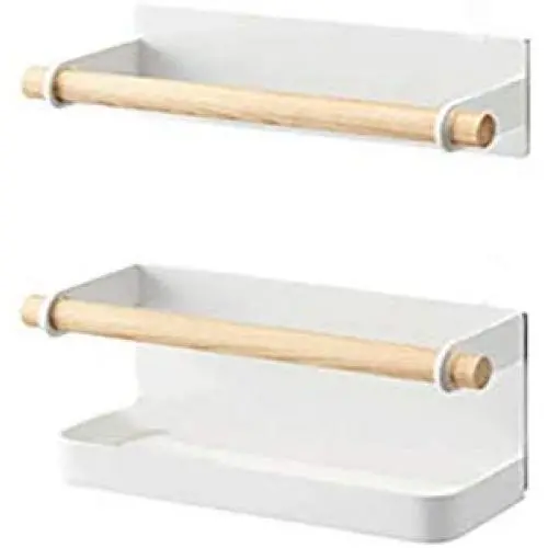 TaemBuy White Refrigerator Organizer Rack Magnetic Kitchen Magnetic Holder Strong Power Magnet for Paper Towel Holder Spice Jars Rack Refrigerator Shelf Storage Hanger TaemBuy White Refrigerator Organizer Rack Magnetic Kitchen Magnetic Holder Strong Power Magnet for Paper Towel Holder Spice Jars Rack Refrigerator Shelf Storage Hanger
