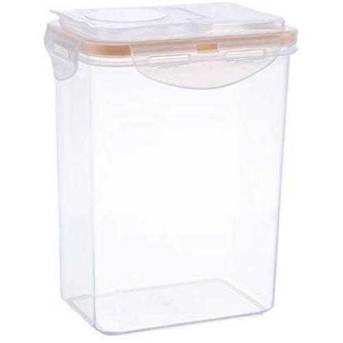 Poniu Plastic Storage Case Preservation Box Sealed Grain Storage Tank Kitchen Supplies Dry Dried Food Container (L)
