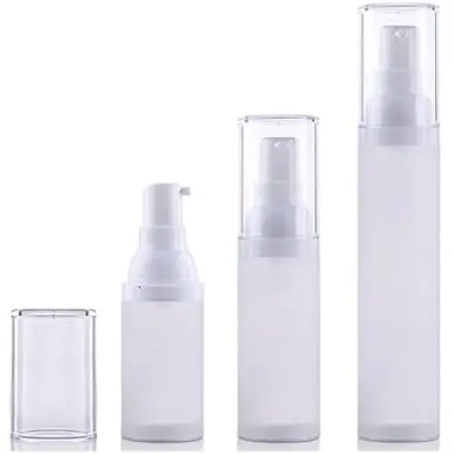 3Pcs 30ml Frosted Empty Portable Refillable High-grade PP Airless Vacuum Pump Bottle Vial Travel Cream Lotion Toner Toiletries Liquid Container Pot (30ML) 3Pcs 30ml Frosted Empty Portable Refillable High-grade PP Airless Vacuum Pump Bottle Vial Travel Cream Lotion Toner Toiletries Liquid Container Pot (30ML)