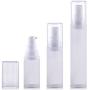 3Pcs 30ml Frosted Empty Portable Refillable High-grade PP Airless Vacuum Pump Bottle Vial Travel Cream Lotion Toner Toiletries Liquid Container Pot (30ML)