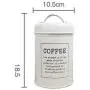 Metallfarbige Farbglaspfandsammlung Klassischer Minimalistischer Nordischer Schreibtisch-Aufbewahrungsglas Haushalts-Organizer für Kaffee, Zucker, Tee, Weiß Kaffee