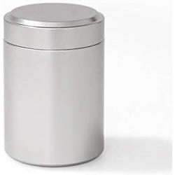 Nubstous Titanium Alloy Mini Tea Caddies Portable Sealed Cans Container Silver