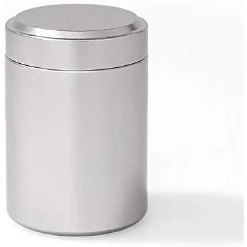 Titanium Legesand Mini Teelösungen Tragbare Versiegelte Dosen Behälter Silber