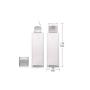 6PCS 100ml/3.4oz Empty Refillable Clear Plastic Bottle Vial Jar Cosmetic Container Travel Packaging with Orifice Reducer and Screw Lid for Lotion Emulsion Toner Essential Oil