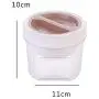Transparent Storage containers with lid, Pp Plastic Sealed jar Regular Mouth Pack of 3-B