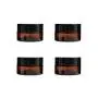 4PCS Leere Nachfüllbare Braune Glas Kosmetik Gesichtscreme Lippenbalsam Lagerbehälter Flasche Behälter Topf mit Liner und schwarzer Schraubkappe für Make-up, ätherische Öle, Lotion (5ml/ 0.17oz)