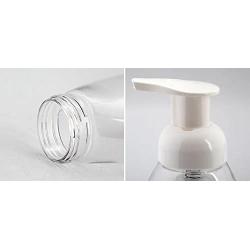 3pcs Clear Plastic Refillable Wash Hand Pump Lotion Foam Sanitizer Bottle Container For Cosmetic Liquid Dispenser Makeup Shampoo (300ML)