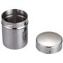 SONGLIN Simple Stainless Steel Sealed Cans Portable Storage Tank Milk Tea Cans Seasoning Jar Travel Storage Tank,7cmx9cm
