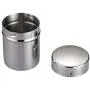 SONGLIN Simple Stainless Steel Sealed Cans Portable Storage Tank Milk Tea Cans Seasoning Jar Travel Storage Tank,7cmx9cm