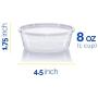 Slime Containers with Airtight Lids (8 oz, 24 Pack) - Clear Plastic Food Storage Jars - Great for Your Slime Kit - BPA Free| Leakproof - Microwaveable - Reusable - Dishwasher & Freezer Safe