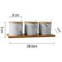 Mini Spice Jars Marble pattern sauce bottle salt sugar jar restaurant condiment box kitchen supplies