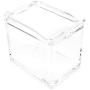 Yesland Clear Seasoning Rack Spice Pots - 4 Piece Storage Container Condiment Jars - Acrylic Seasoning Box, Cruet with Cover and Spoon