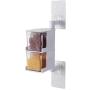 Stainless Steel Pipe 2/3/4 Kitchen Season Spice Jar Storage Box Size: 18cm/24.5cm/31cm (Color : 2 layer)