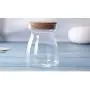 UPKOCH Glasbehälter mit Korkverschluss Lebensmittel-Aufbewahrungsgläser Borosilikatglas Behälter Verschlussflasche (Korkdeckel) T-förmig 1 Stück 1000ml